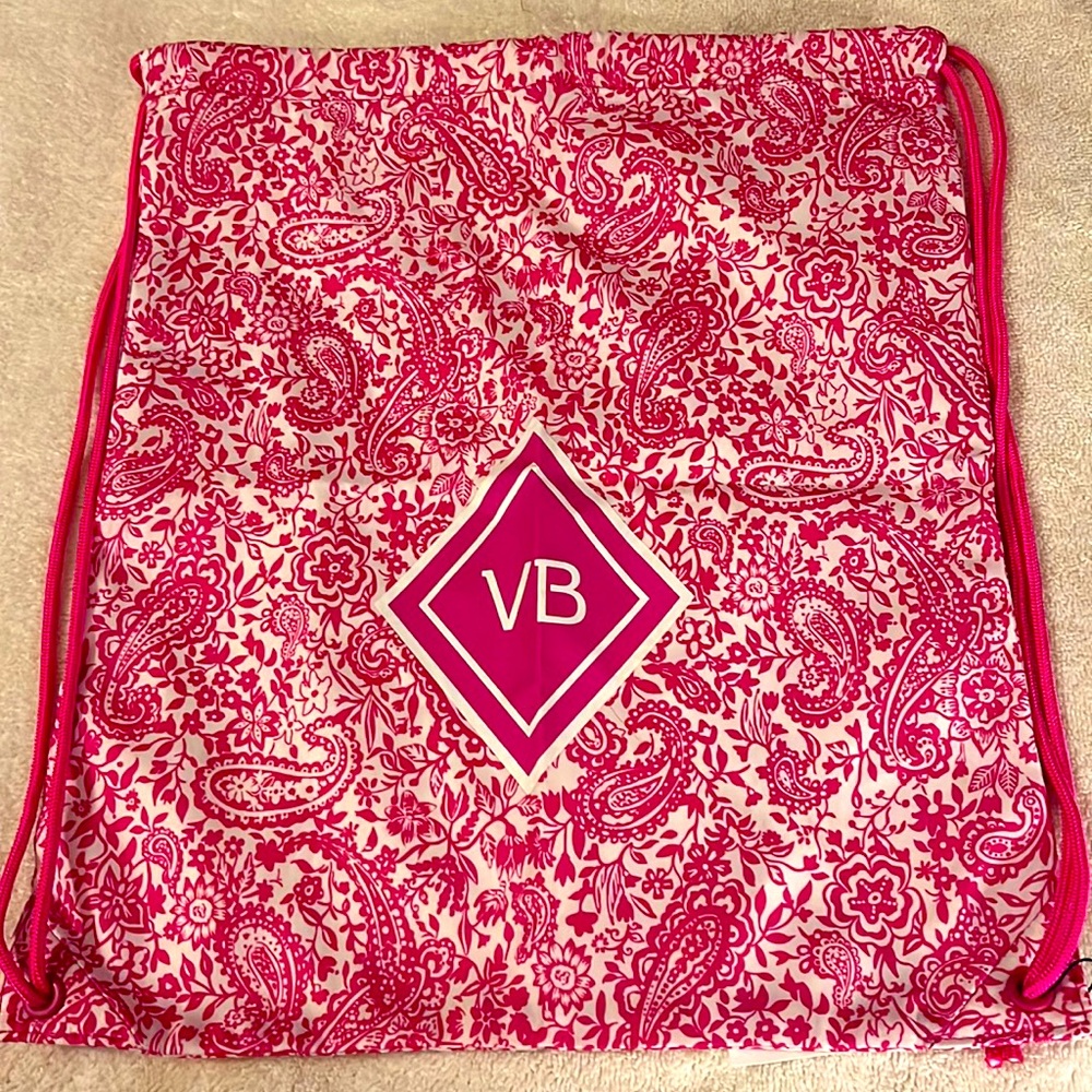 Eden Paisley Pink Drawstring Backsack